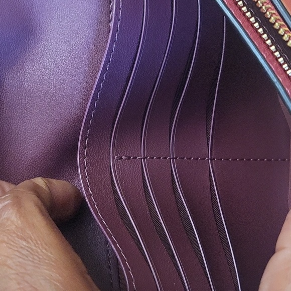 NWOT Coach Anna Foldover Clutch Crossbody in Colorblock With Horse and Carria… - Picture 6 of 10